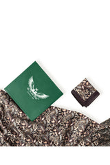 Wine Small Paisley Long Scarf