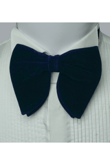 Navy Velvet Butterfly Bow Tie