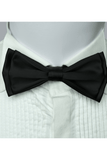 Black Satin Bow Tie