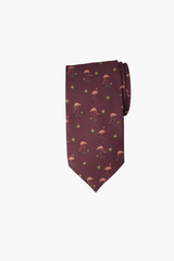 Flamingo Twill Tie Set
